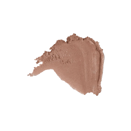 Nude-colored makeup swatch on a white background